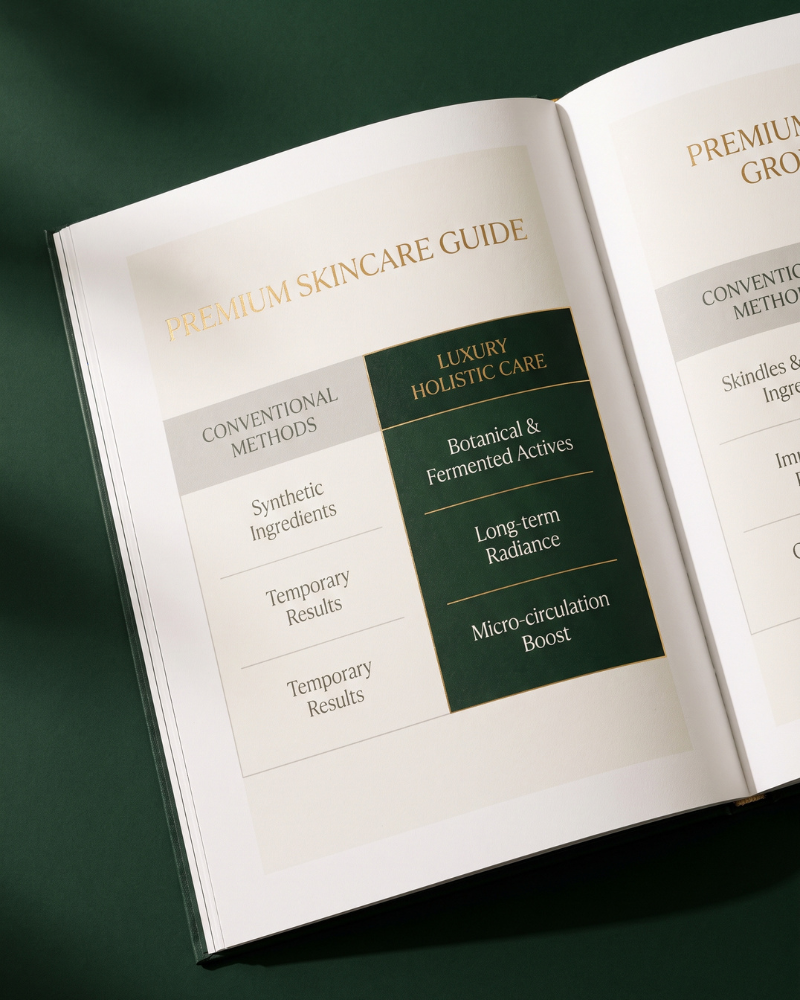 Guide spread: conventional methods versus holistic care comparison